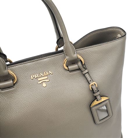 prada vitello phenix handbag medium gray